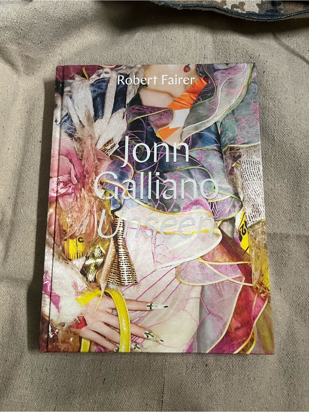 John Galliano Multicolor Art Book - Pink, Yellow, Gold Accents